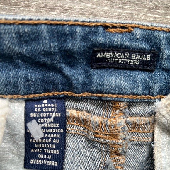 NWOT American Eagle Blue Denim Mini Skirt Size 6 - Picture 5 of 7